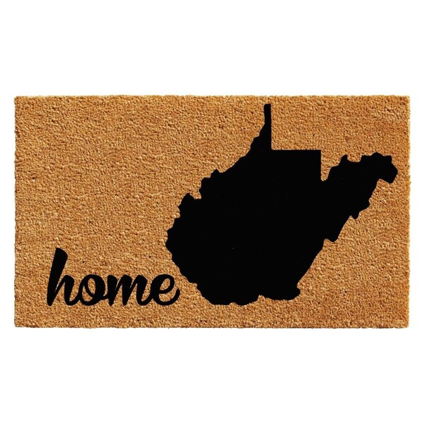 Configuracion 24 x 36 in. West Virginia Rectangular Doormat Natural & Black CO3369398 - main
